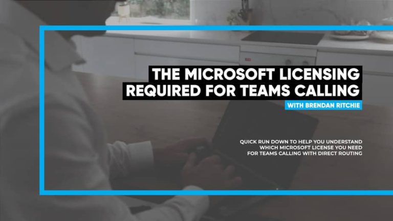 The Microsoft Licensing required for Teams Calling