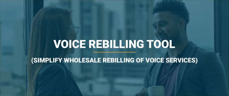 Wholesale voice rebilling tool