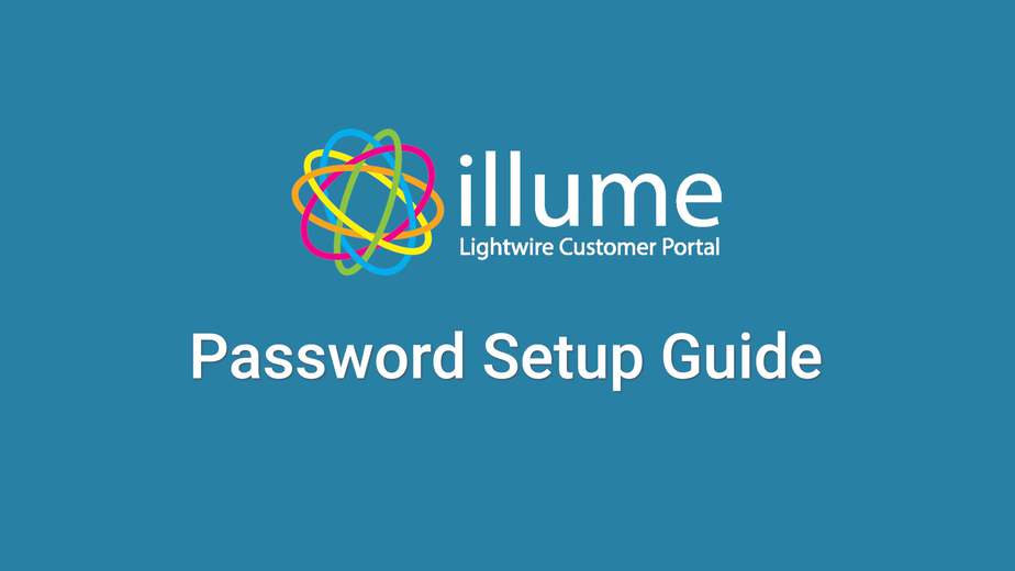 illume - password setup