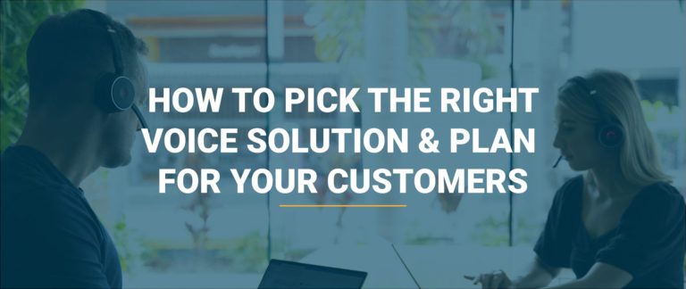 How to pick the right voice solution and plan for your customers