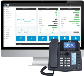 3cx phone system management console