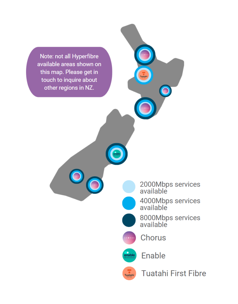 Hyperfibre availability map