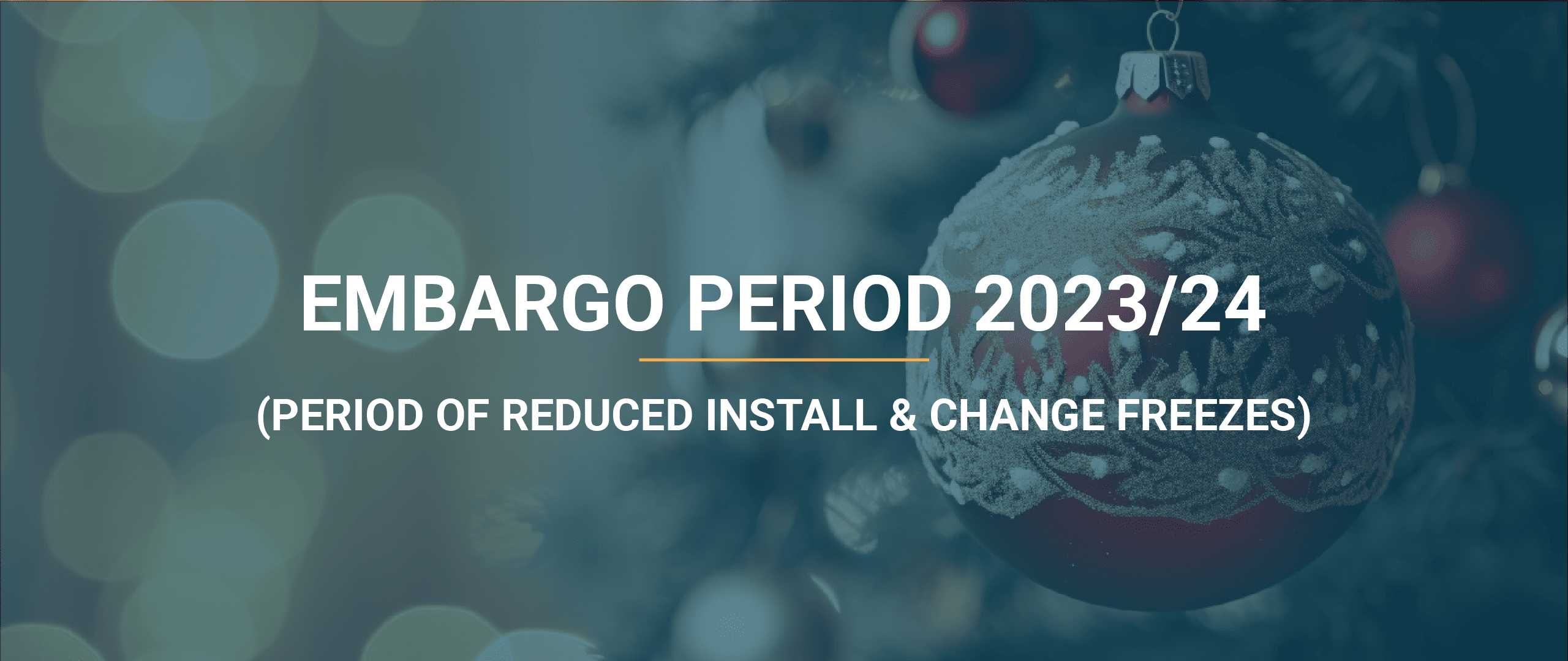 The Embargo / Brownout Period of 2023-2024